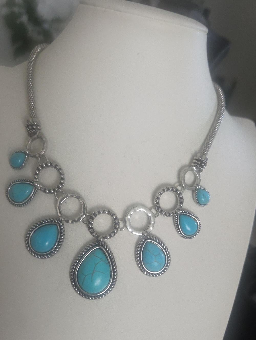 Paparazzi Riverside Relic Blue Necklace NWT
